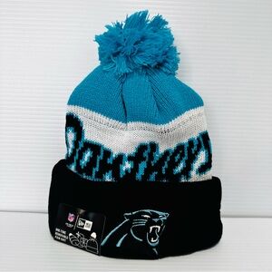 New Era Blue and Black Carolina panthers Tri-Color Knit Hat